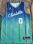 Maillot de Basket #0 Bridges Charlotte Hornets 21-22 city Bleu ave diamond logo